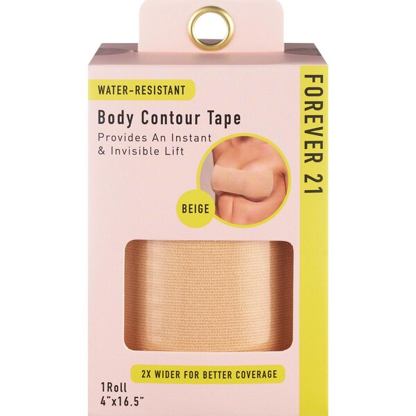 Forever 21 Body Contour Tape, Beige, 4 in. x 16.5 in. 