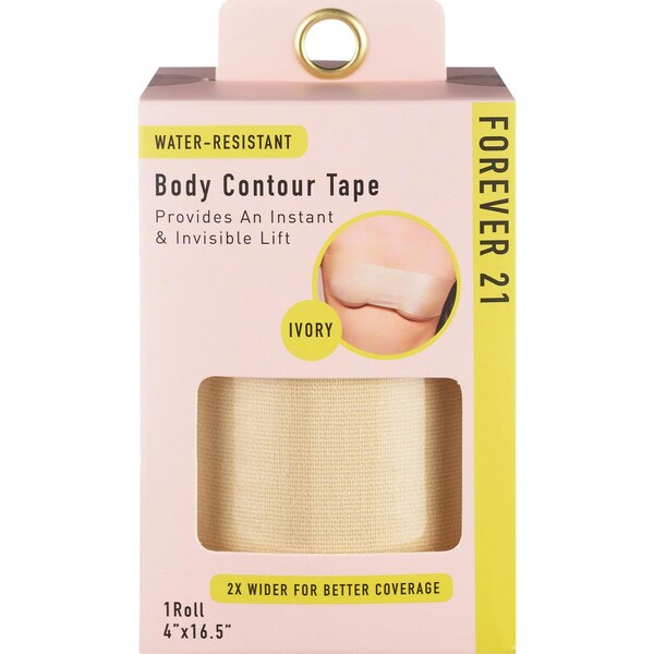 Forever 21 Body Contour Tape, Ivory, 4" x 16.5", 1 Roll