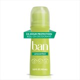 Ban 24-Hour Antiperspirant & Deodorant Roll-On, Unscented, 3.5 OZ, thumbnail image