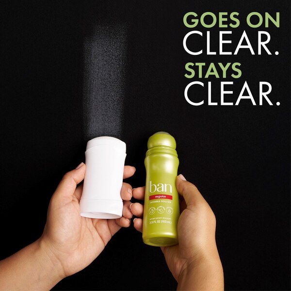 Ban 24-Hour Antiperspirant & Deodorant Roll-On, Unscented, 3.5 OZ