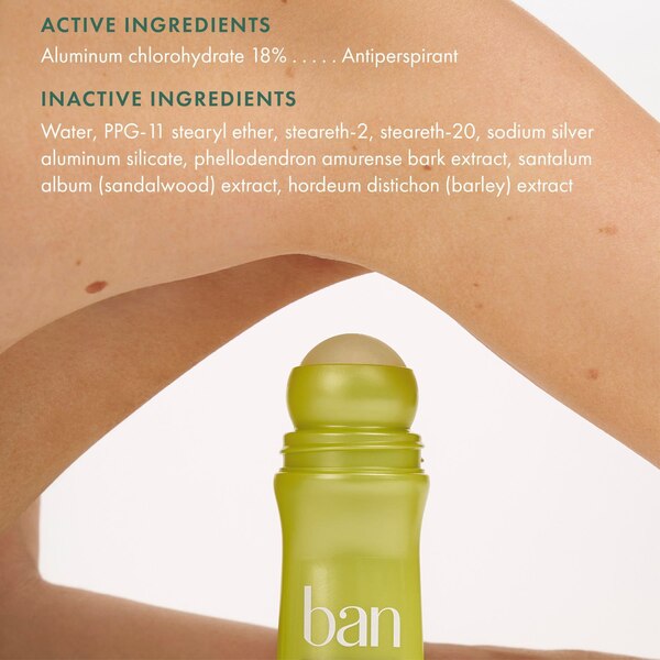 Ban 24-Hour Antiperspirant & Deodorant Roll-On, Unscented, 3.5 OZ