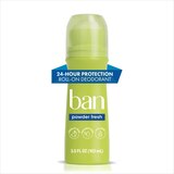 Ban 24-Hour Antiperspirant & Deodorant Roll-On, Powder Fresh, 3.5 OZ, thumbnail image