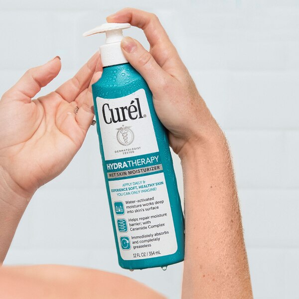 Curel Hydra Therapy Wet Skin Moisturizer, 12 OZ