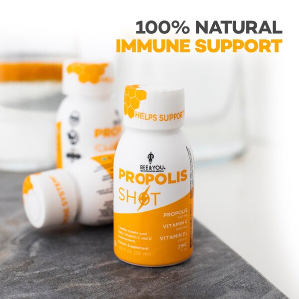BEE&YOU Propolis Shot, 1.69 Oz Bottles, 12 CT