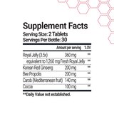 BEE&YOU Royal Jelly+Ginseng+Propolis Tablets, 60 CT, thumbnail image