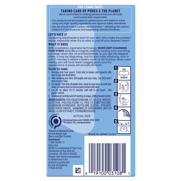 Biore Deep Cleansing Pore Strips