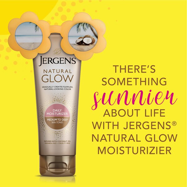 Jergens Natural Glow Daily Moisturizer, Medium/Tan