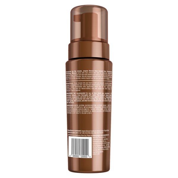 Jergens Natural Glow Instant Sun - Espuma hidratante