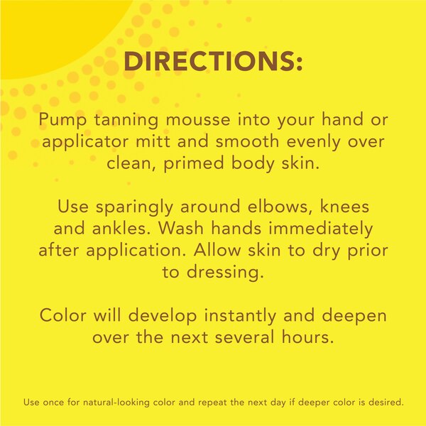 Jergens Natural Glow Instant Sun - Espuma hidratante