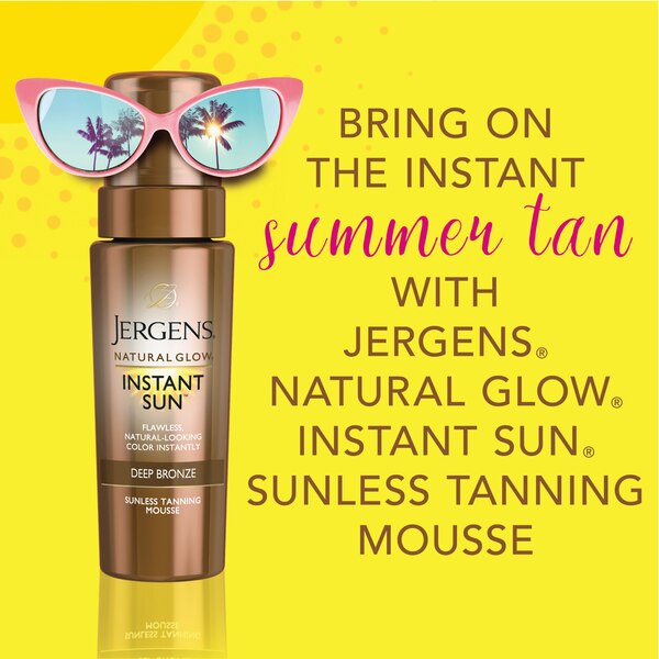 Jergens Natural Glow Instant Sun - Espuma hidratante