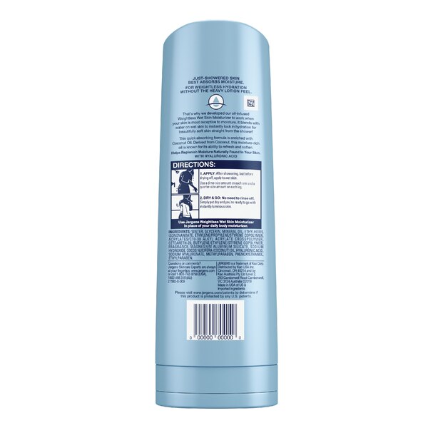 Jergens Wet Skin Moisturizer Coconut Oil, 10 OZ
