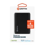 Griffin Reserve Power Bank, 10000mAh - Black, thumbnail image 3 of 4