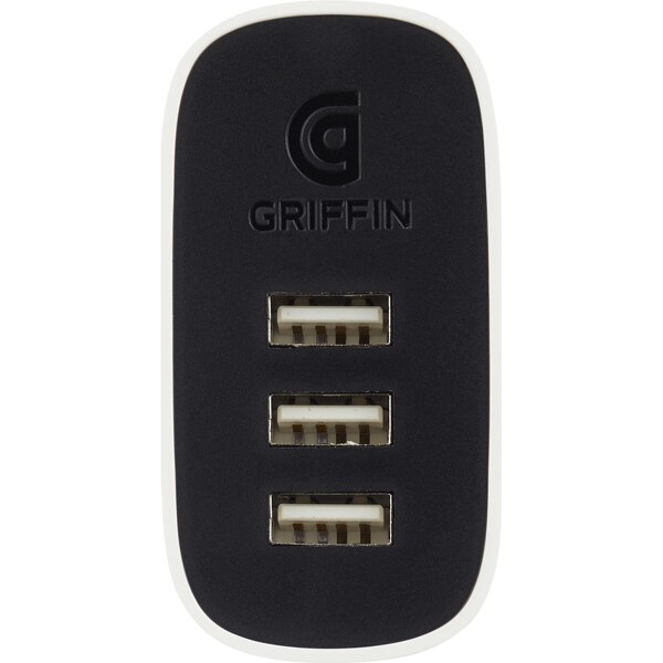 Griffin PowerBlock Dual Universal USB-A Wall Charger, Black