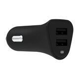 Griffin PowerJolt Dual Universal USB-A 12W Car Charger - Black. Lifetime Warranty., thumbnail image