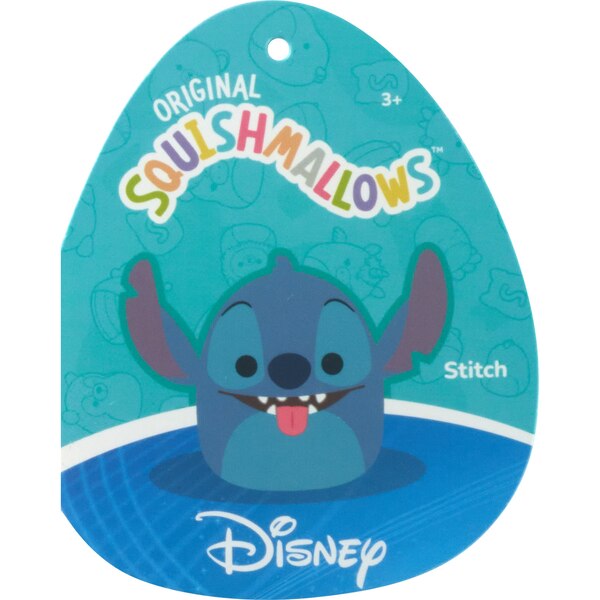 Squishmallows Disney Stitch Sticking Out Tongue Plush, 8 in