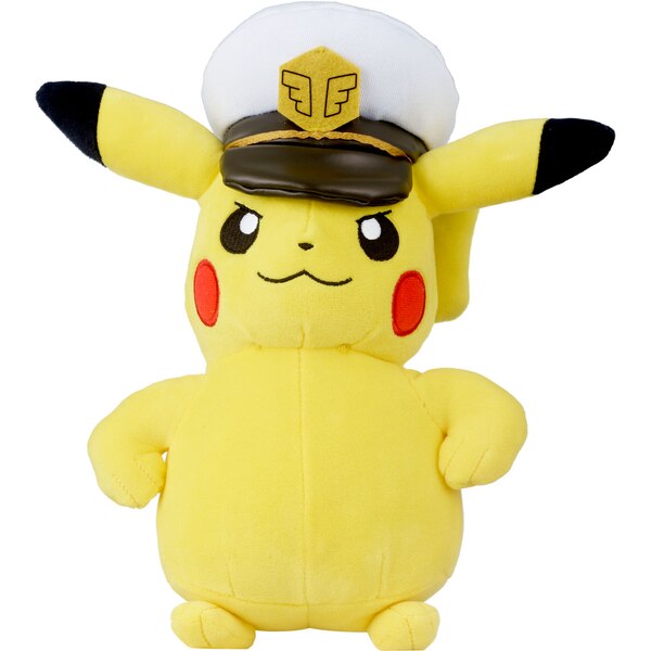 Pokémon Captain Pikachu Plush, 8 in