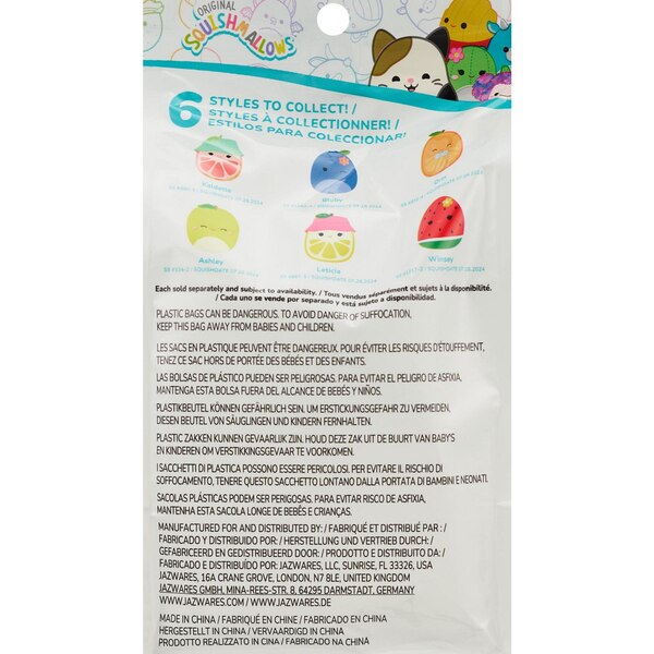 Squishmallows Mystery Squad Scented Plush, Blind Capsule, 5 in