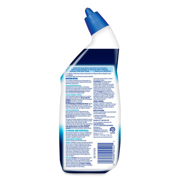 Lysol Power Toilet Bowl Cleaner, Atlantic Fresh Scent, 24 oz