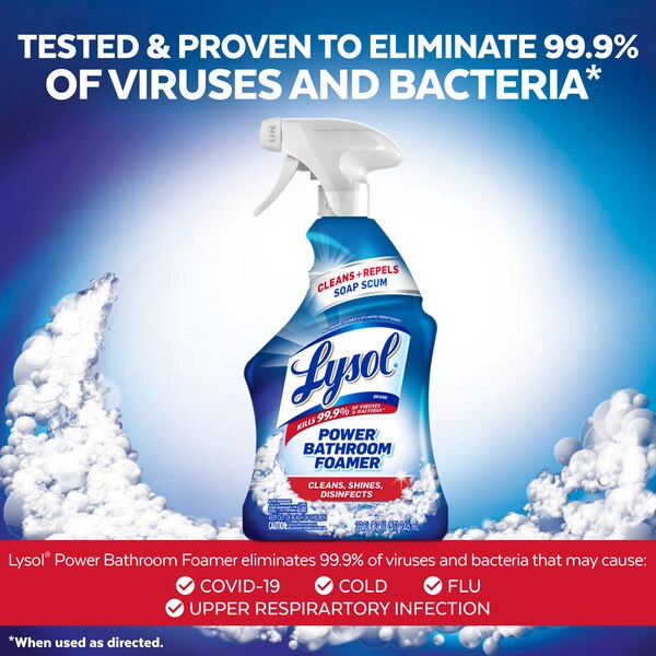 Lysol Bathroom Cleaner Spray Sunshine, Fresh Scent, 32 oz