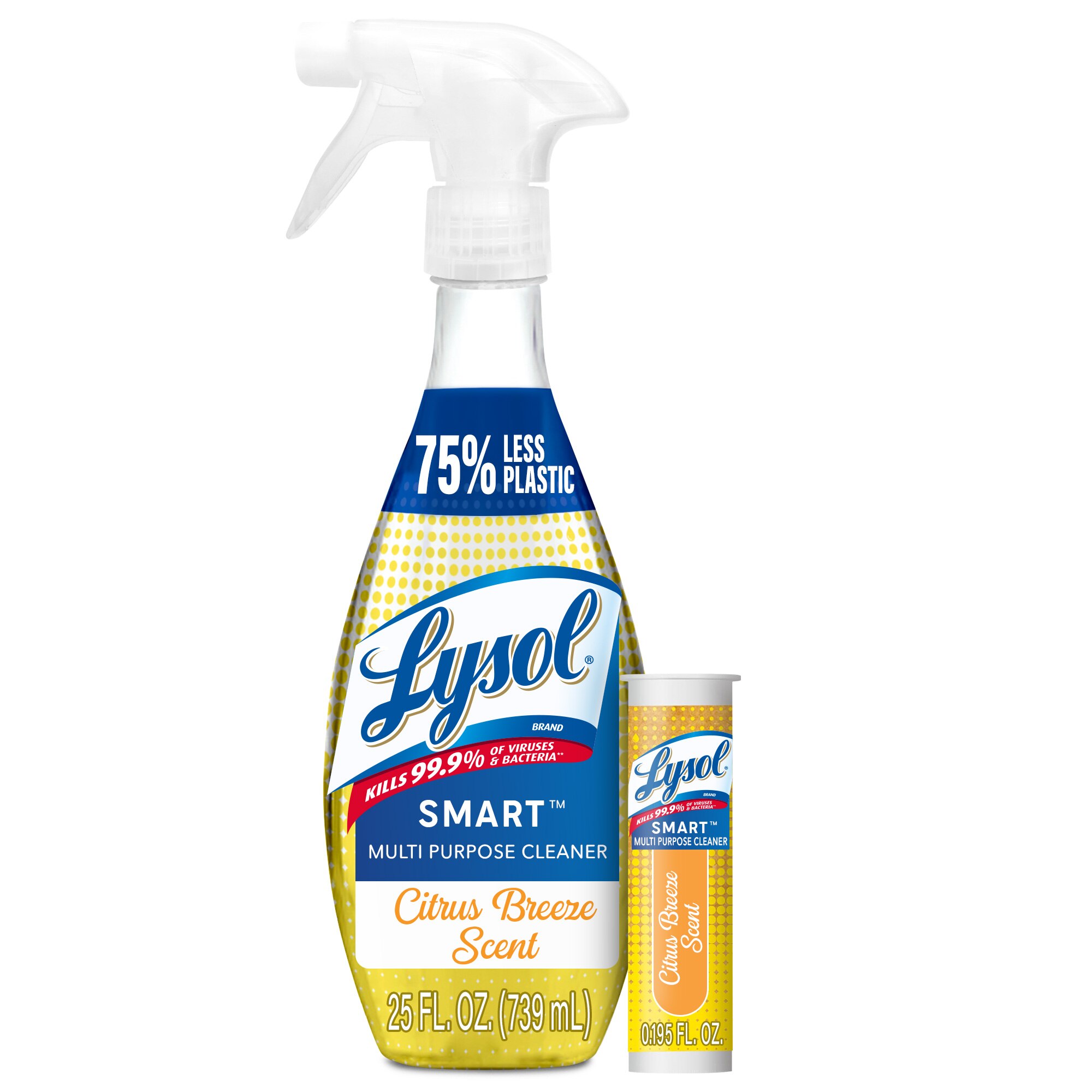 Lysol SMART - Limpiador multiuso, kit básico de repuestos, Citrus Breeze Scent