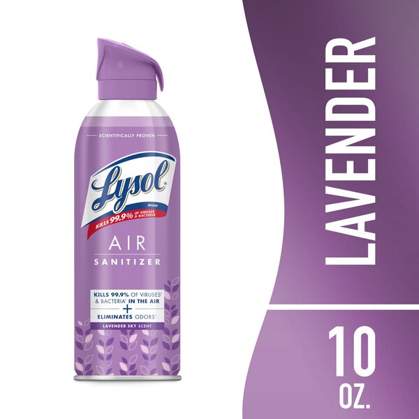 Lysol Air Sanitizer, Lavender Sky Scent, 10 oz