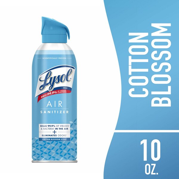Lysol AIR Sanitizer, Cotton Blossom Scent, 10 oz