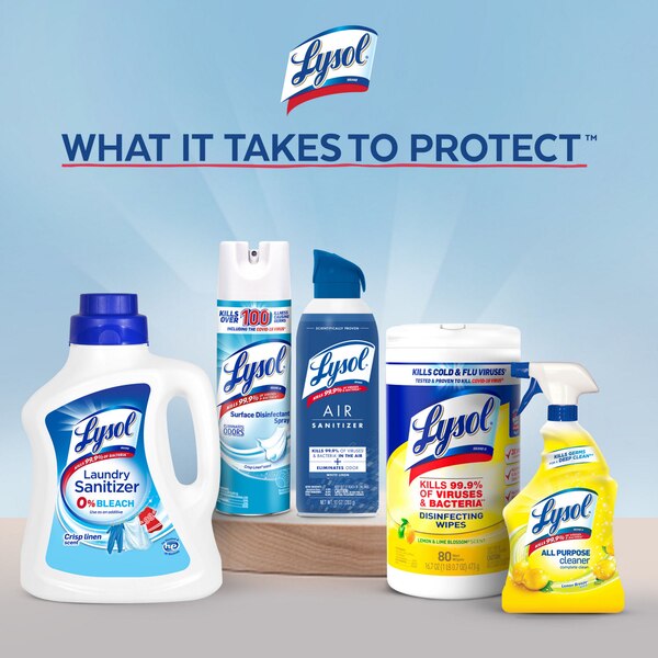 Lysol Disinfecting Wipes, Lemon & Lime Blossom Scent