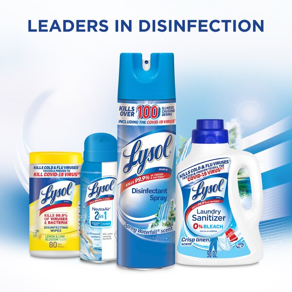 Lysol Disinfectant Spray, Spring Waterfall Scent, 19 oz
