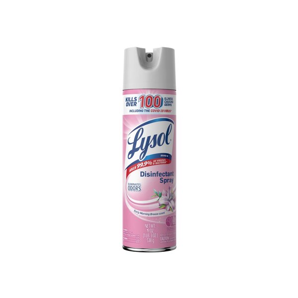 Lysol Disinfectant Spray, Early Morning Breeze Scent, 19 oz