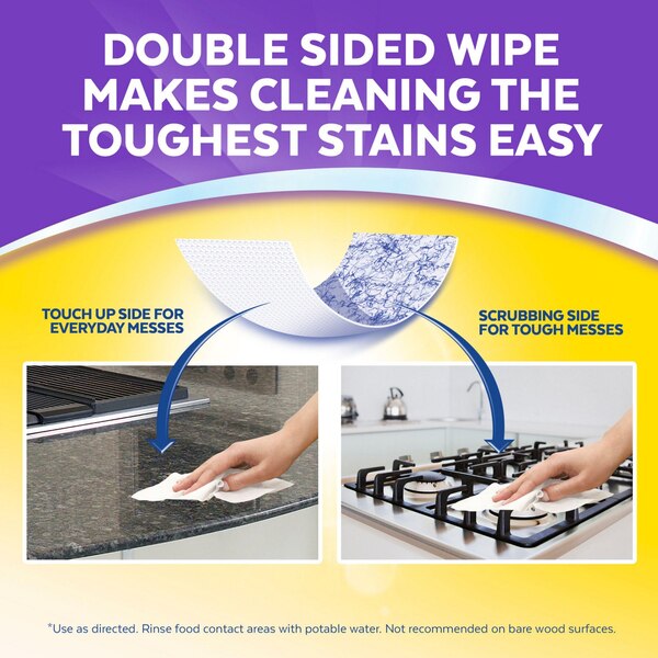 Lysol Dual Action Wipes, Citrus Scent, 75ct