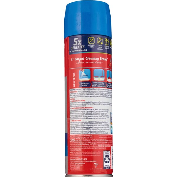 Resolve Pet Formula High Traffic Carpet Cleaner Foam, 22 OZ
