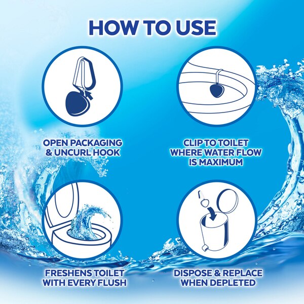 Lysol Hygienic Automatic Toilet Bowl Cleaner, Atlantic Fresh, 2 CT