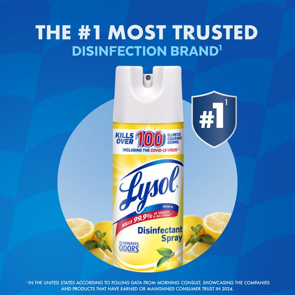 Lysol Disinfectant Spray, Lemon Breeze, 19 oz