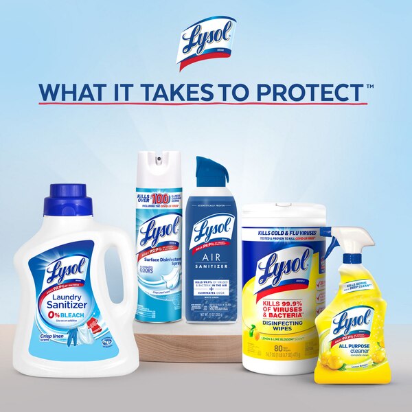 Lysol Disinfectant Spray, Lemon Breeze, 19 oz