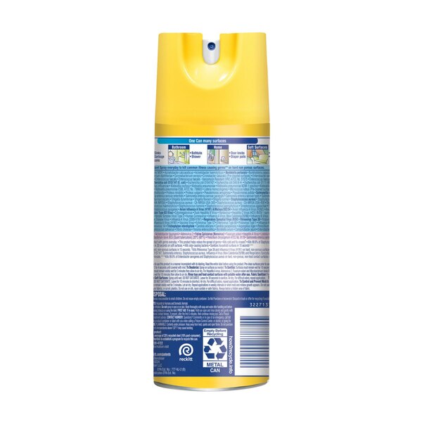 Lysol Disinfectant Spray, Lemon Breeze, 12.5 oz