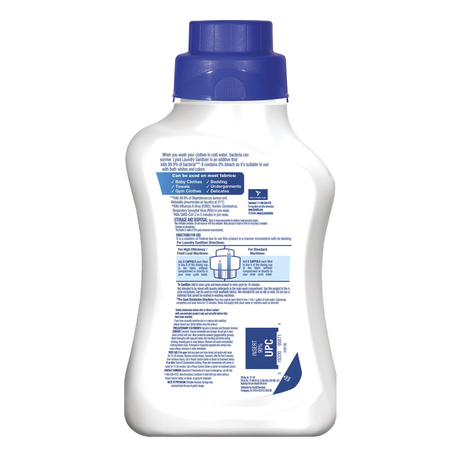 Lysol Laundry Sanitizer Liquid Crisp Linen 41 oz