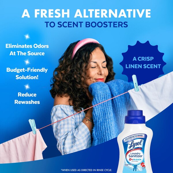 Lysol Laundry Sanitizer, Crisp Linen, 41 oz