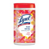 Lysol Brand New Day Disinfecting Wipes, Mango & Hibiscus, 80 ct, thumbnail image 1 of 6