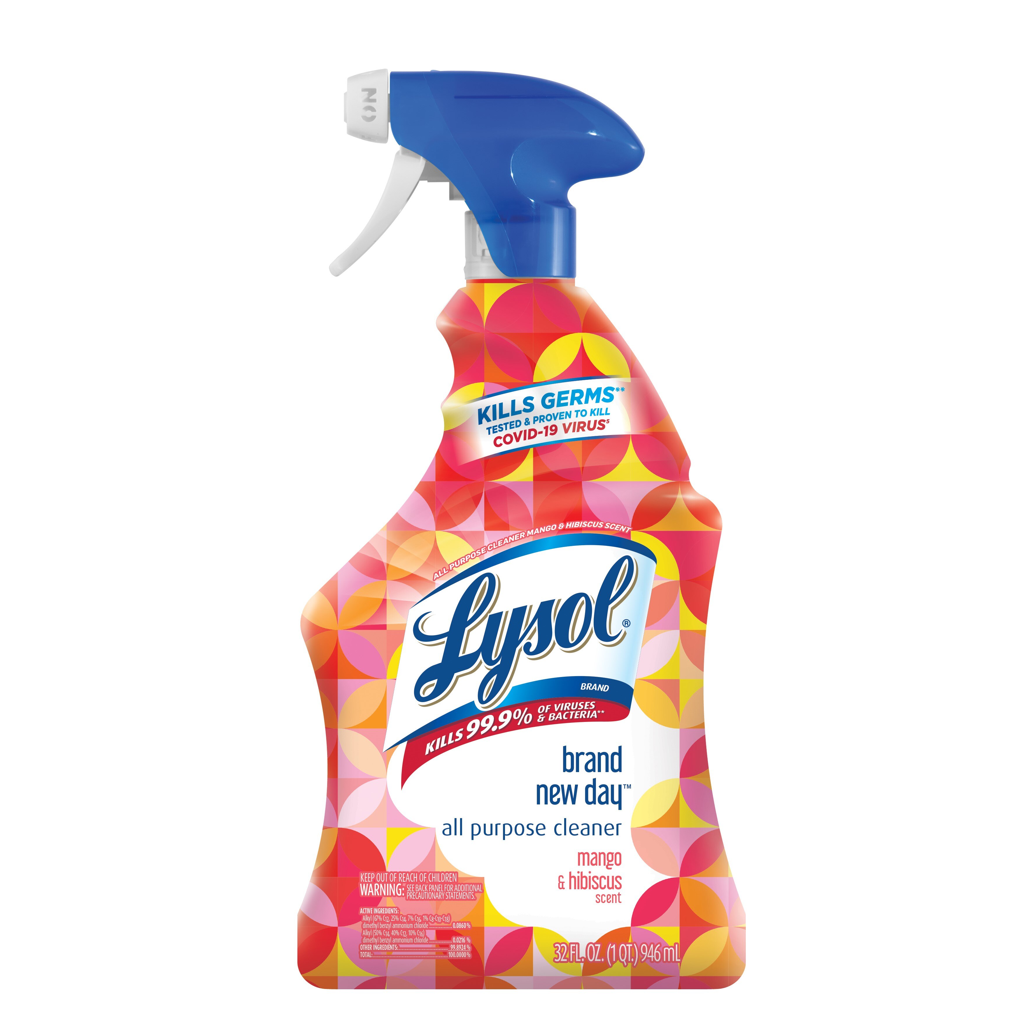 Lysol Brand New Day - Limpiador en espuma para baño, Mango & Hibiscus, 32 oz