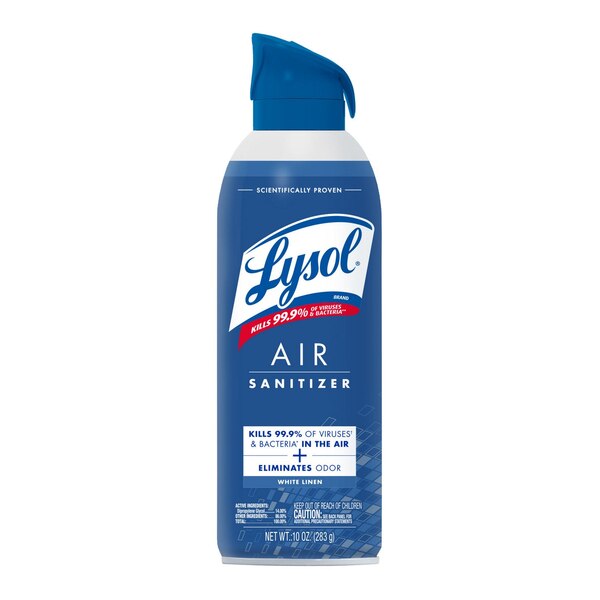 Lysol AIR Sanitizer, White Linen, 10 oz