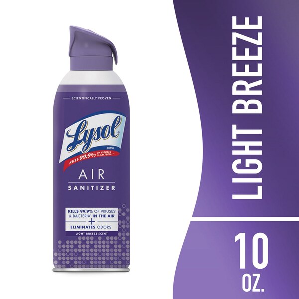 Lysol AIR Sanitizer, Light Breeze, 10 oz