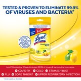 LYSOL Disinfecting Wipes, Lemon & Lime Blossom, To-Go Flatpack, 15 CT, thumbnail image