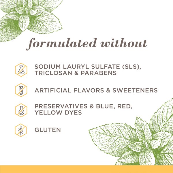 Burt's Bees Toothpaste, Natural Flavor, Fluoride-Free, Purely White, Zen Peppermint, 4.7 oz