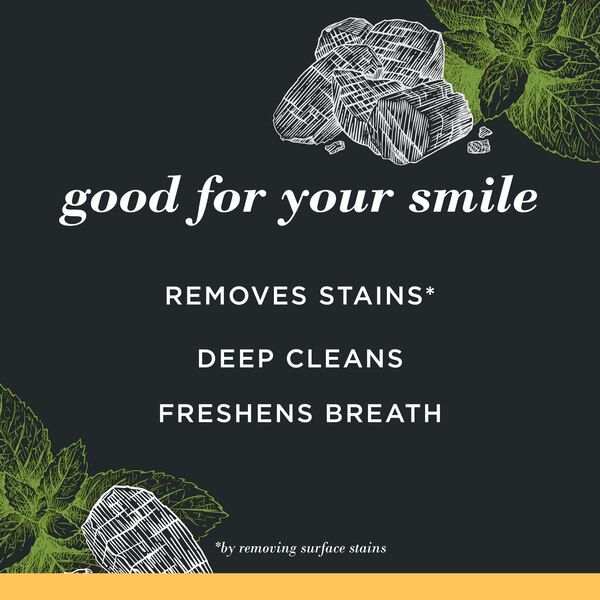 Burt's Bees - Pasta dental con carbón, sabor Natural, sin flúor, Zen Peppermint, 4.7 oz