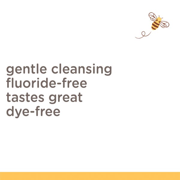 Burt's Bees Kids Fluoride-Free Toothpaste, Bubble Bee Bubblegum Natural Flavors, 4.7 OZ
