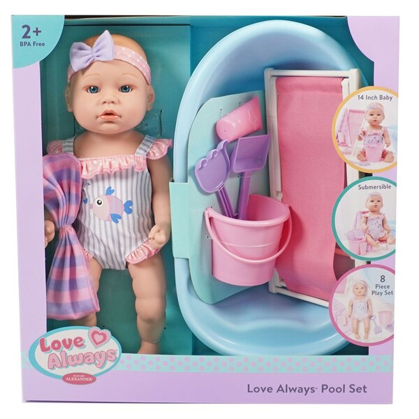Madame Alexander Love Always Baby Doll Pool Set
