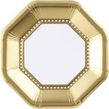 Amscan Party Impressions Plate, Gold, thumbnail image