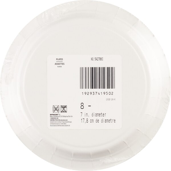 Amscan Party Impressions Plate,  Happy Cake Day