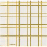 Amscan Gold Grid Paper Beverage Napkins, 16 ct, thumbnail image