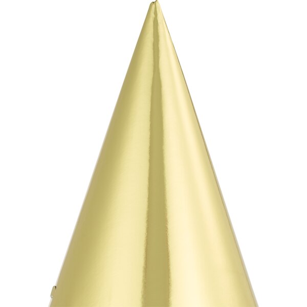 Amscan Party Impressions Cone Party Hats, Silver & Gold